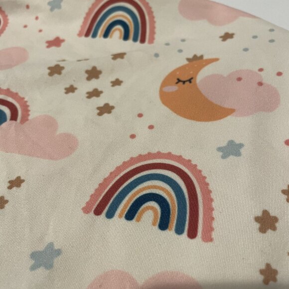 AlvaBaby Stretchy Nursing Pillow Cover, Rainbow Cloud Moon and Stars Design - Picture 5 of 5